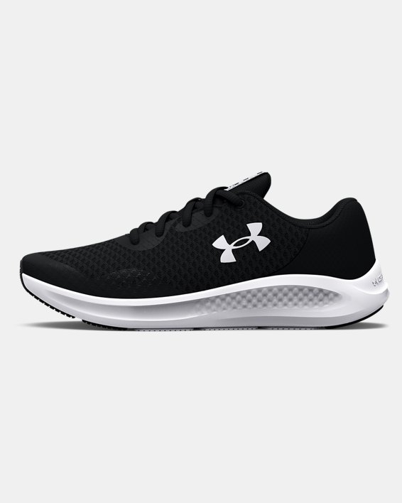 Boys' Grade School UA Charged Pursuit 3 Running Shoes, Black, pdpMainDesktop image number 5
